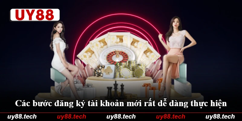 Các bước đăng ký tài khoản mới rất dễ dàng thực hiện