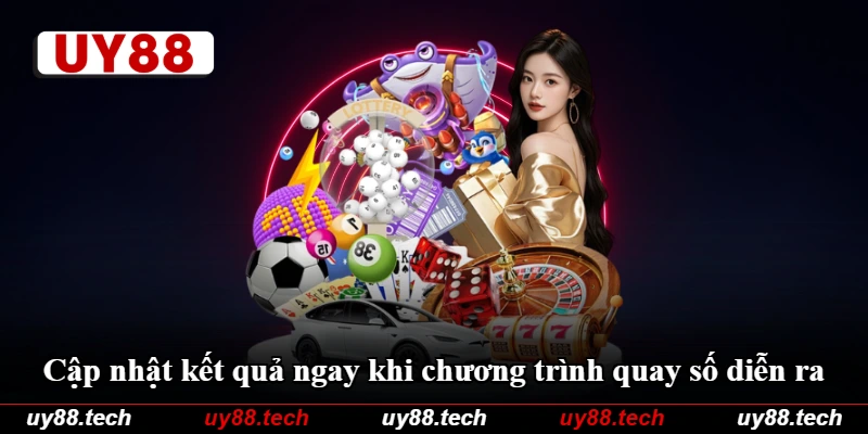 Cập nhật kết quả ngay khi chương trình quay số diễn ra Cập nhật kết quả ngay khi chương trình quay số diễn ra