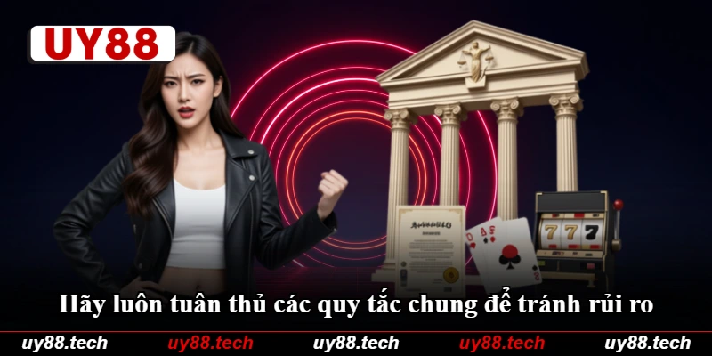 Hãy luôn tuân thủ các quy tắc chung để tránh rủi ro Hãy luôn tuân thủ các quy tắc chung để tránh rủi ro